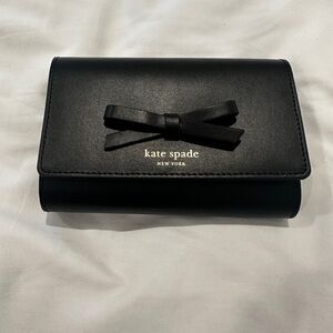 New Kate Spade Black Bow Wallet